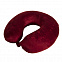 Подушка дорожная  "SOFT"; memory foam, микрофибра, красный с логотипом в Нефтекамске заказать по выгодной цене в кибермаркете AvroraStore