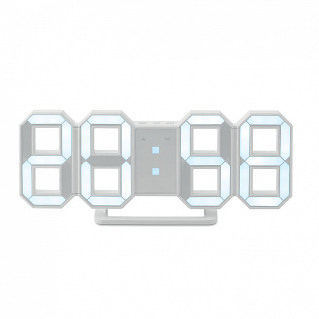Часы LED с адаптером с логотипом в Нефтекамске заказать по выгодной цене в кибермаркете AvroraStore