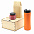 Подарочный набор Ирвин, оранжевый (черный чай, мед с фундуком и какао) с логотипом в Нефтекамске заказать по выгодной цене в кибермаркете AvroraStore