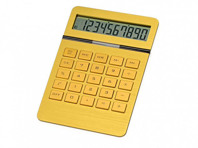Калькулятор «Золотой» с логотипом в Нефтекамске заказать по выгодной цене в кибермаркете AvroraStore