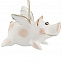 Фарфоровая елочная игрушка Piggy Wingy с логотипом в Нефтекамске заказать по выгодной цене в кибермаркете AvroraStore
