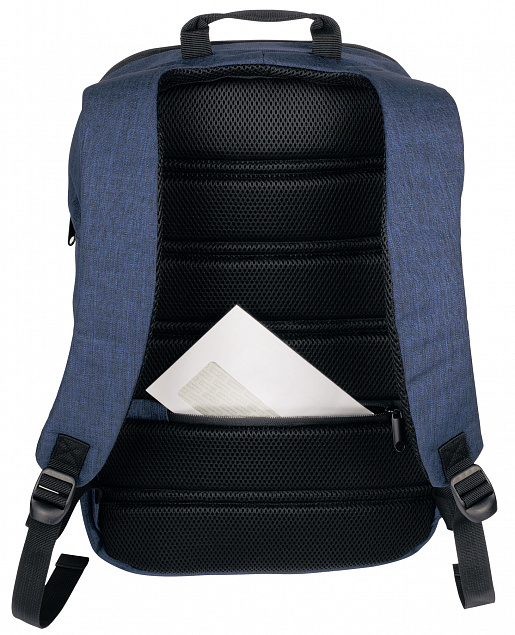 Рюкзак PROTECT, темно-синий с логотипом в Нефтекамске заказать по выгодной цене в кибермаркете AvroraStore