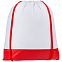 Рюкзак детский Classna, белый с красным с логотипом в Нефтекамске заказать по выгодной цене в кибермаркете AvroraStore