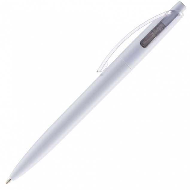 Ручка шариковая Bento, белая с логотипом в Нефтекамске заказать по выгодной цене в кибермаркете AvroraStore