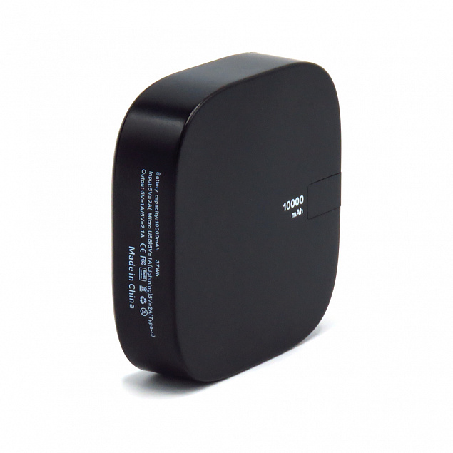 Внешний аккумулятор Revil 10000 mAh - Черный AA с логотипом в Нефтекамске заказать по выгодной цене в кибермаркете AvroraStore