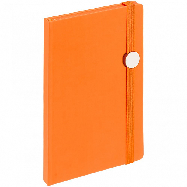 Блокнот Shall Round, оранжевый с логотипом в Нефтекамске заказать по выгодной цене в кибермаркете AvroraStore