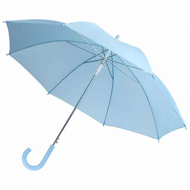 Зонт-трость Promo, голубой с логотипом в Нефтекамске заказать по выгодной цене в кибермаркете AvroraStore