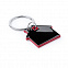 Брелок ZOSIN, нержав. сталь, красный, 4.2 х 3.7 х 0.4см с логотипом в Нефтекамске заказать по выгодной цене в кибермаркете AvroraStore