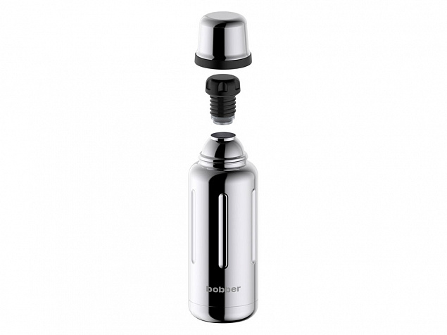 Термос для напитков, вакуумный, бытовой, тм bobber. Объем 1 литр. Артикул Flask-1000 Glossy с логотипом в Нефтекамске заказать по выгодной цене в кибермаркете AvroraStore