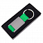 Брелок DARK JET; 2,8 x 6,2 x 0,6 см; зеленый, металл; лазерная гравировка с логотипом в Нефтекамске заказать по выгодной цене в кибермаркете AvroraStore