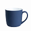 Керамическая кружка Viana, 380 ml, soft-touch, синяя с логотипом в Нефтекамске заказать по выгодной цене в кибермаркете AvroraStore
