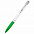 Ручка пластиковая Milana, зелёная с логотипом в Нефтекамске заказать по выгодной цене в кибермаркете AvroraStore
