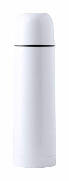 Термос,500 мл,белый с логотипом в Нефтекамске заказать по выгодной цене в кибермаркете AvroraStore