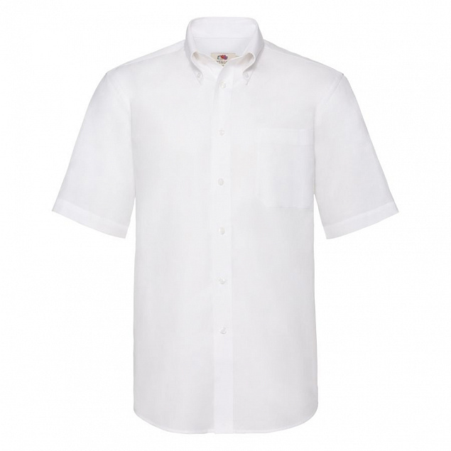 Рубашка мужская SHORT SLEEVE OXFORD SHIRT 130  с логотипом в Нефтекамске заказать по выгодной цене в кибермаркете AvroraStore