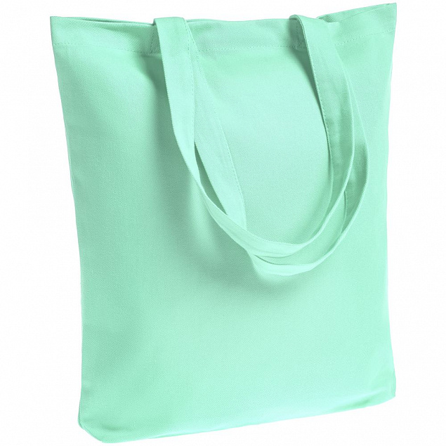 Холщовая сумка Avoska, зеленая (мятная) с логотипом в Нефтекамске заказать по выгодной цене в кибермаркете AvroraStore