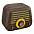 Колонка беспроводная RETRO L, цвет коричневый  с логотипом в Нефтекамске заказать по выгодной цене в кибермаркете AvroraStore