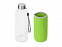 Бутылка для воды Pure c чехлом, 420 мл, зеленое яблоко с логотипом в Нефтекамске заказать по выгодной цене в кибермаркете AvroraStore