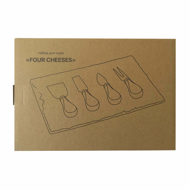 Набор для сыра "Four cheeses" с логотипом в Нефтекамске заказать по выгодной цене в кибермаркете AvroraStore