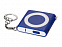 Брелок-рулетка с фонариком. 1 м., синий/белый с логотипом в Нефтекамске заказать по выгодной цене в кибермаркете AvroraStore