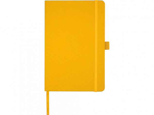 Блокнот Honua форматом A5 из переработанной бумаги с обложкой из переработанного ПЭТ, оранжевый с логотипом в Нефтекамске заказать по выгодной цене в кибермаркете AvroraStore