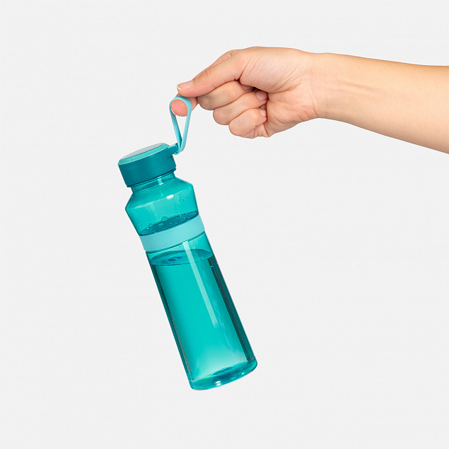 Спортивная бутылка для воды, Jump, 450 ml, аква с логотипом в Нефтекамске заказать по выгодной цене в кибермаркете AvroraStore