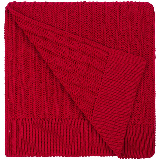 Плед Termoment, красный с логотипом в Нефтекамске заказать по выгодной цене в кибермаркете AvroraStore