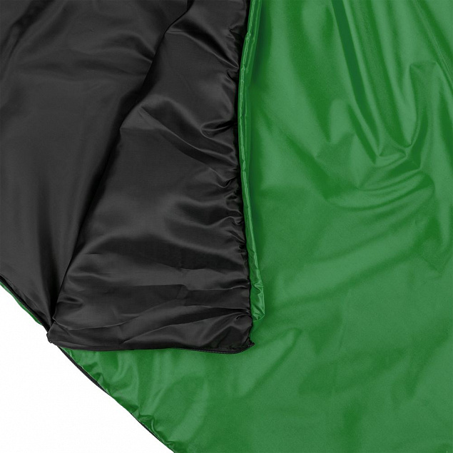 Спальный мешок Capsula, зеленый с логотипом в Нефтекамске заказать по выгодной цене в кибермаркете AvroraStore