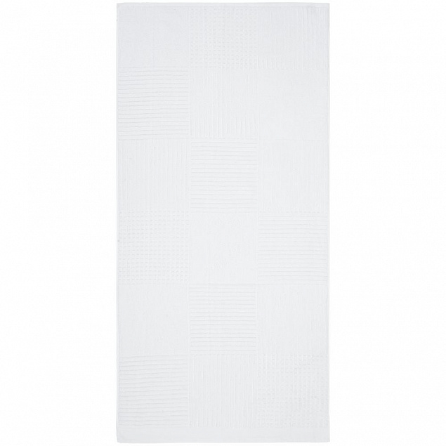 Полотенце Farbe, большое, белое с логотипом в Нефтекамске заказать по выгодной цене в кибермаркете AvroraStore