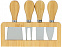 Набор для сыра из бамбука со съемной подставкой «Camembert» с логотипом в Нефтекамске заказать по выгодной цене в кибермаркете AvroraStore