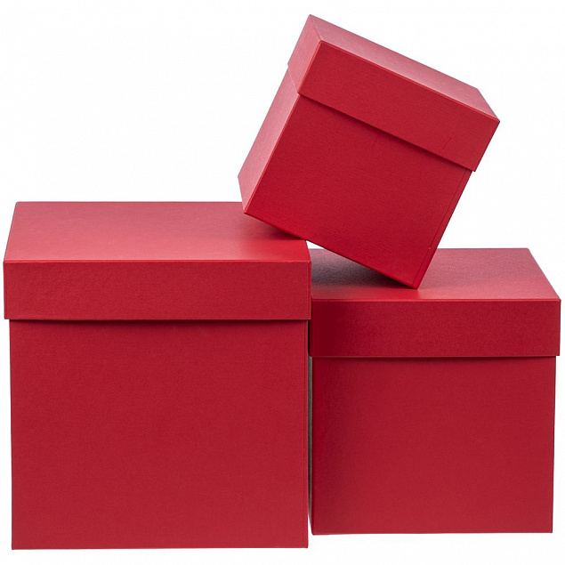 Коробка Cube S, красная с логотипом в Нефтекамске заказать по выгодной цене в кибермаркете AvroraStore