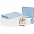 Набор Pastels, синий с логотипом в Нефтекамске заказать по выгодной цене в кибермаркете AvroraStore