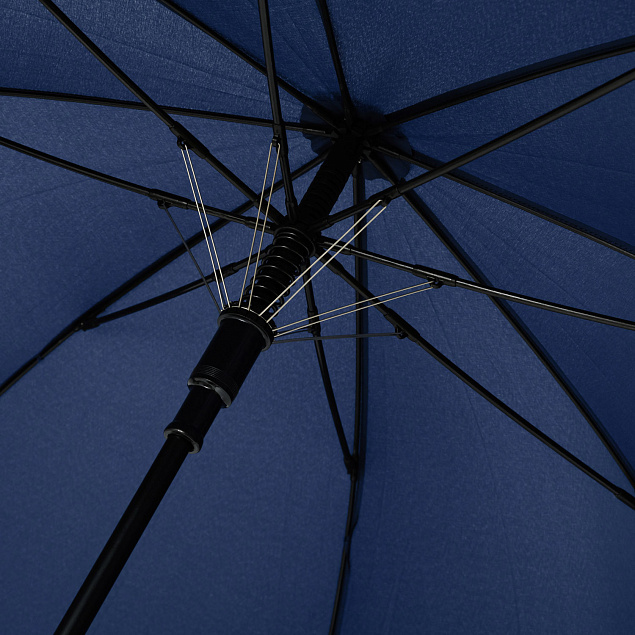 Зонт-трость Torino, синий с логотипом в Нефтекамске заказать по выгодной цене в кибермаркете AvroraStore