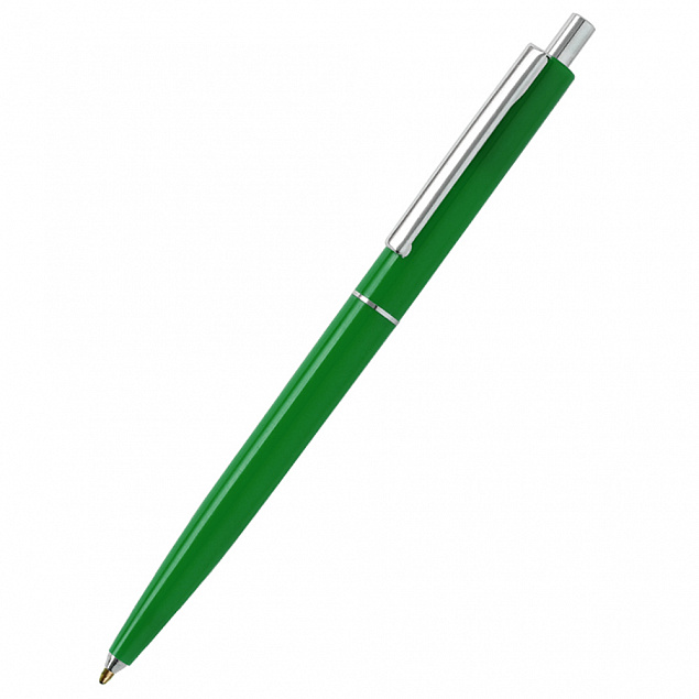 Ручка шариковая Dot - Зеленый FF с логотипом в Нефтекамске заказать по выгодной цене в кибермаркете AvroraStore
