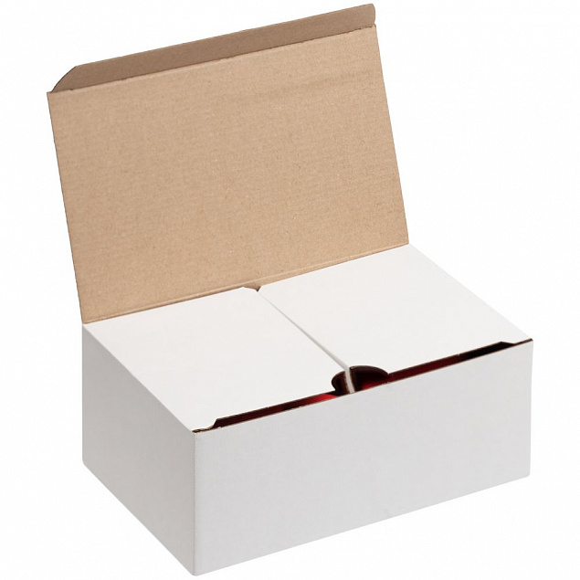 Коробка Couple Cup под 2 кружки, малая, белая с логотипом в Нефтекамске заказать по выгодной цене в кибермаркете AvroraStore