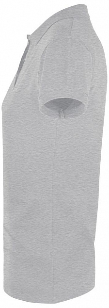 Рубашка поло женская PERFECT WOMEN 180 серый меланж с логотипом в Нефтекамске заказать по выгодной цене в кибермаркете AvroraStore