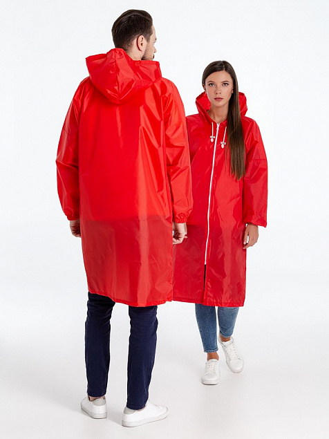 Дождевик Rainman Zip, красный с логотипом в Нефтекамске заказать по выгодной цене в кибермаркете AvroraStore