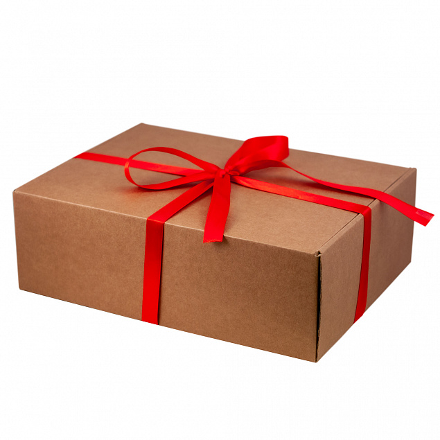 Подарочная лента для универсальной подарочной коробки 350*255*113 мм, красная, 20 мм с логотипом в Нефтекамске заказать по выгодной цене в кибермаркете AvroraStore