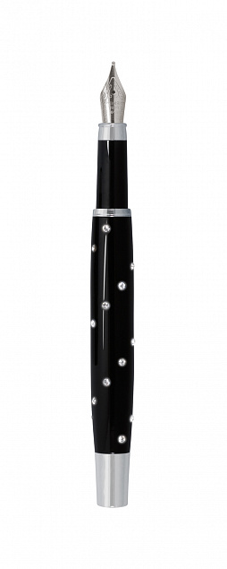 Перьевая ручка ST.PETERSBURG, черная с логотипом в Нефтекамске заказать по выгодной цене в кибермаркете AvroraStore