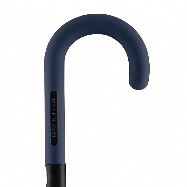 Зонт-трость Fashion, темно-синий с логотипом в Нефтекамске заказать по выгодной цене в кибермаркете AvroraStore