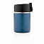 Компактная вакуумная кружка Bogota с керамическим покрытием, синий с логотипом в Нефтекамске заказать по выгодной цене в кибермаркете AvroraStore