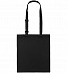 Сумка для покупок с регулируемыми ручками Leta, черная с логотипом в Нефтекамске заказать по выгодной цене в кибермаркете AvroraStore