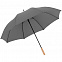 Зонт-трость Nature Golf Automatic, серый с логотипом в Нефтекамске заказать по выгодной цене в кибермаркете AvroraStore