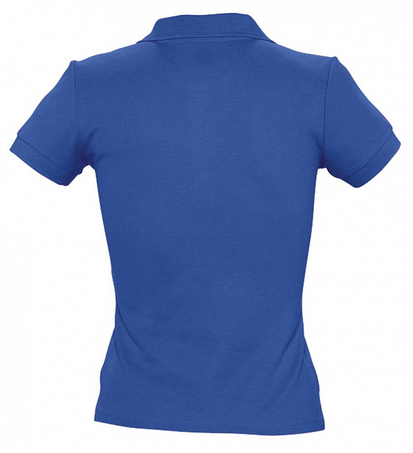 Рубашка поло женская PEOPLE 210, ярко-синяя (royal) с логотипом в Нефтекамске заказать по выгодной цене в кибермаркете AvroraStore