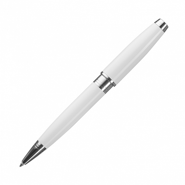 Шариковая ручка Soprano, белая с логотипом в Нефтекамске заказать по выгодной цене в кибермаркете AvroraStore