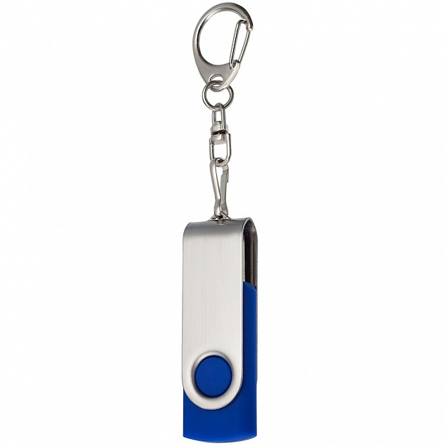 Флешка Twist, синяя, 8 Гб с логотипом в Нефтекамске заказать по выгодной цене в кибермаркете AvroraStore