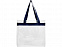 Сумка Hampton, прозрачный/темно-синий с логотипом в Нефтекамске заказать по выгодной цене в кибермаркете AvroraStore