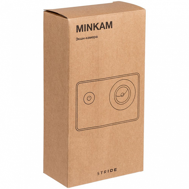 Экшн-камера Minkam, черная с логотипом в Нефтекамске заказать по выгодной цене в кибермаркете AvroraStore