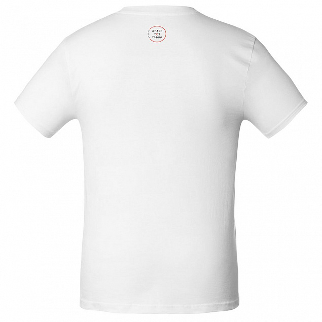 Футболка мужская приталенная «Давай возьмемся за руки», белая с логотипом в Нефтекамске заказать по выгодной цене в кибермаркете AvroraStore