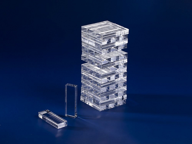 Игра Acryllic Tower, прозрачная с логотипом в Нефтекамске заказать по выгодной цене в кибермаркете AvroraStore