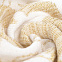 Плед Draconia, белый с золотистым с логотипом в Нефтекамске заказать по выгодной цене в кибермаркете AvroraStore